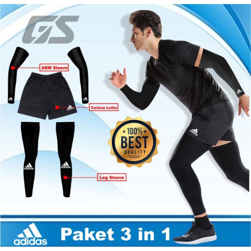 paket setelan futsal celana futsal leg sleeve olahraga pria