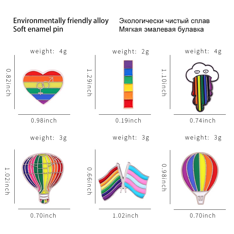 Bros Pin Enamel Bentuk Balon Udara Untuk Aksesoris Pakaian Wanita