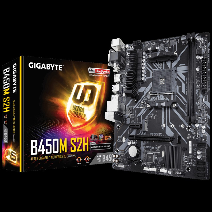 Motherboard AMD Gigabyte B450M S2H Socket AM4