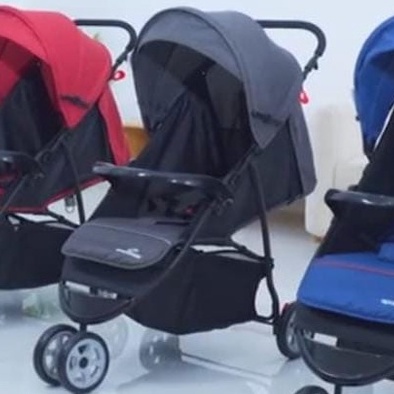 SPACEBABY Stroller SB 5011/6202/6211/SB 6215/SB 6216/SB 325-1/SB 329-1 Kereta Dorong Bayi Hadap Depan Belakang-SB 5011 GREY