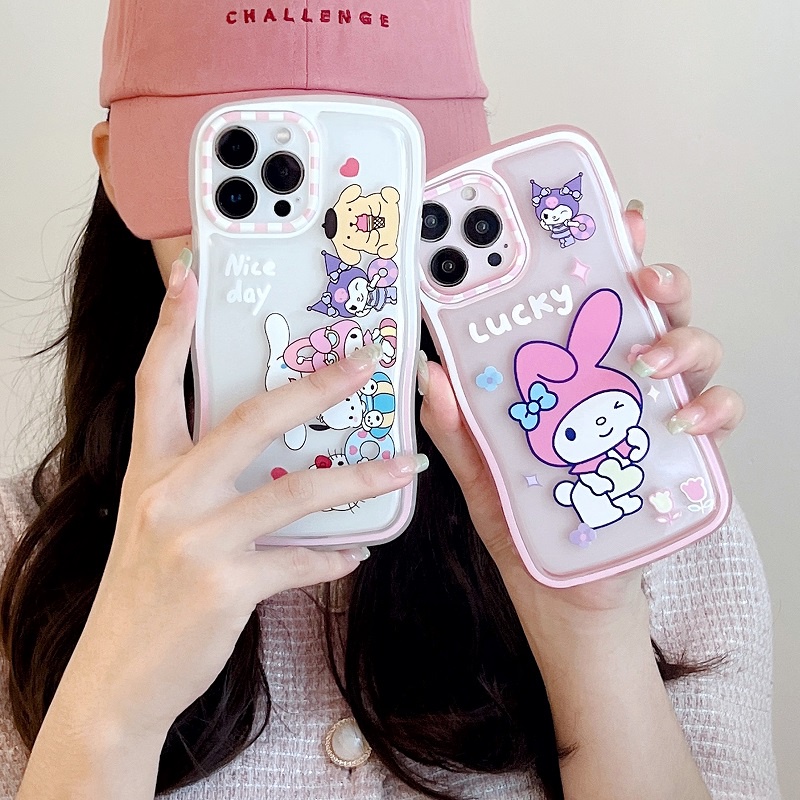 Kulomi Case Motif Kartun Perempuan Tahan Jatuh Untuk iPhone 13 Pro max 12 11 favorite