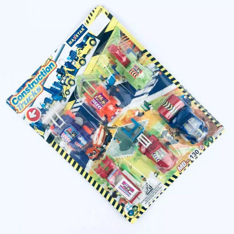 mainan mobil konstruksi satu set