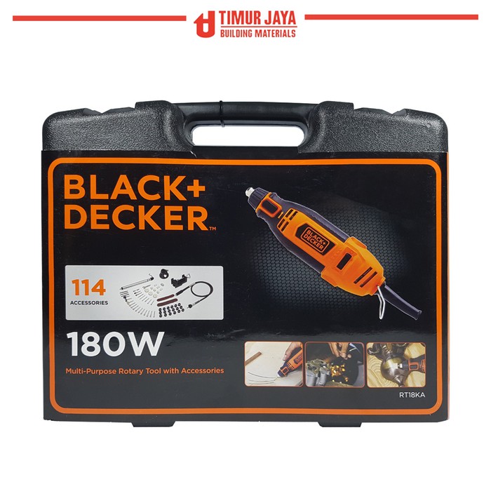 BLACK DECKER Mini Die Grinder 114 Gerinda Bor Mini Multifungsi Rotary