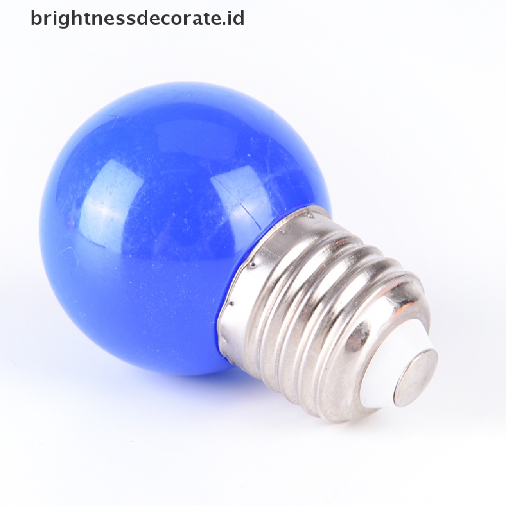 Lampu Led 2w E27 Bentuk Bola Golf Warna Biru Merah Hijau Kuning