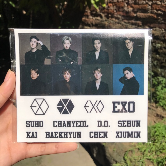 EXO OFFICIAL STICKER SET FROM LIGHTSTICK VER 3