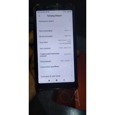 HP SECOND REDMI 6A Murah Mulus