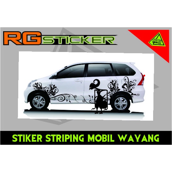 stiker striping wayang mobil avanza mobilio calya sigra ertiga dll
