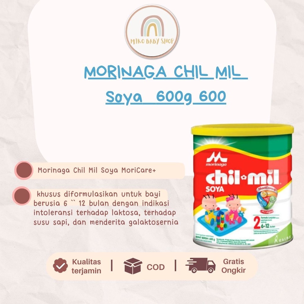 MORINAGA CHIL MIL Soya Susu Formula Lanjutan Tin 600g
