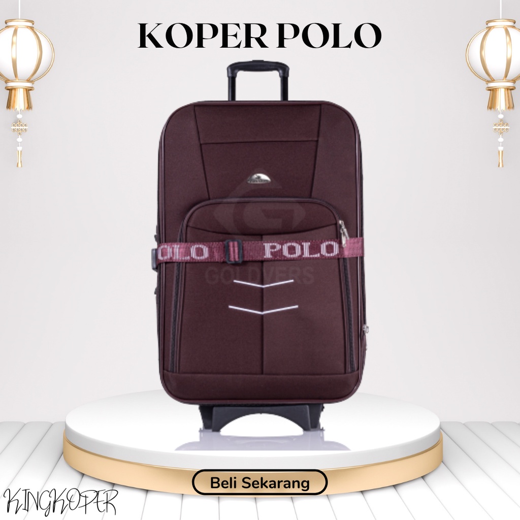 Koper Polo 20 inch Polo - koper kain - koper bagasi - koper murah - koper bahan - tas koper