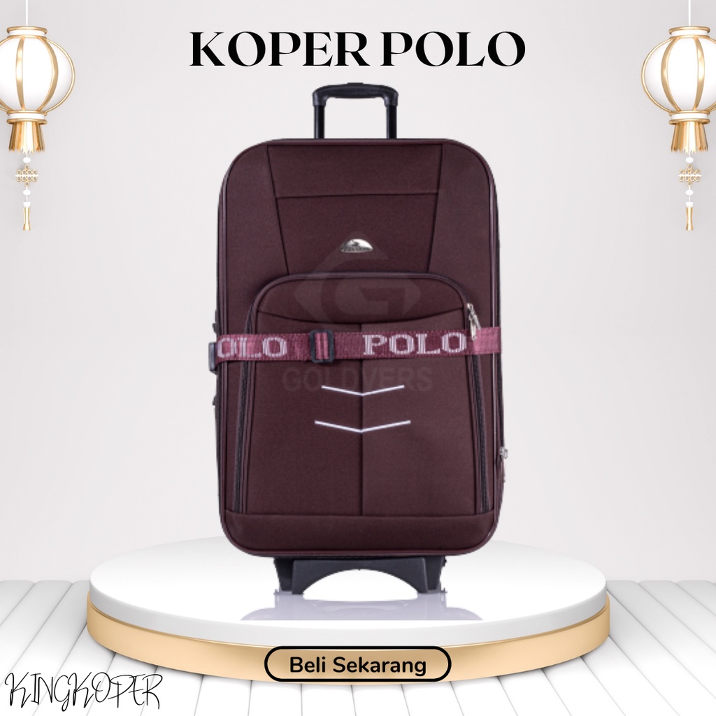 Koper 32 inch Polo twin/koper jumbo/koper besar/koper bagasi/koper kain/koper 2 roda/koper murah