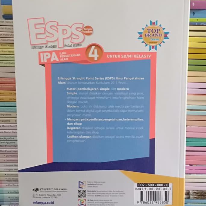 Buku Sekolah - Buku Esps Ipa Kelas 4 Sd Erlangga