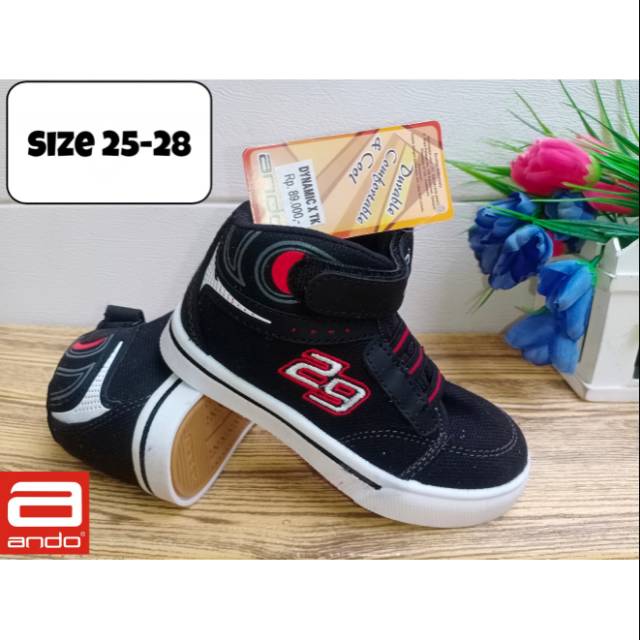SEPATU ANDO DINAMIC MURAH / SEPATU ANAK COWOK 3 TAHUN MURAH