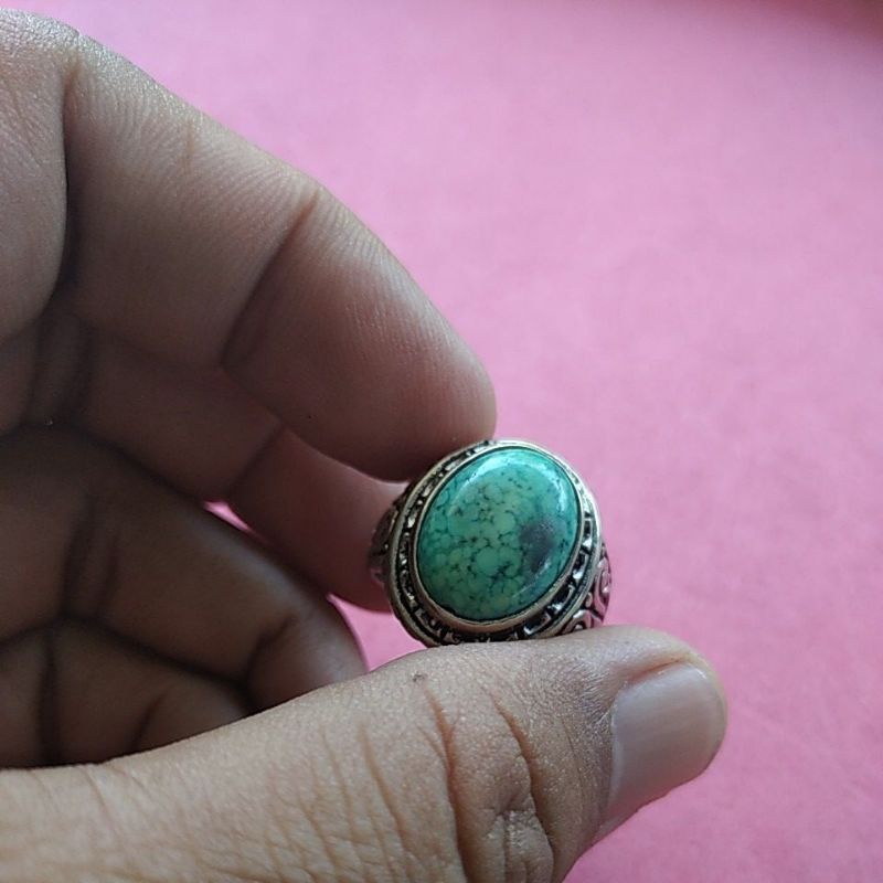 batu pirus persia asli ring model bali