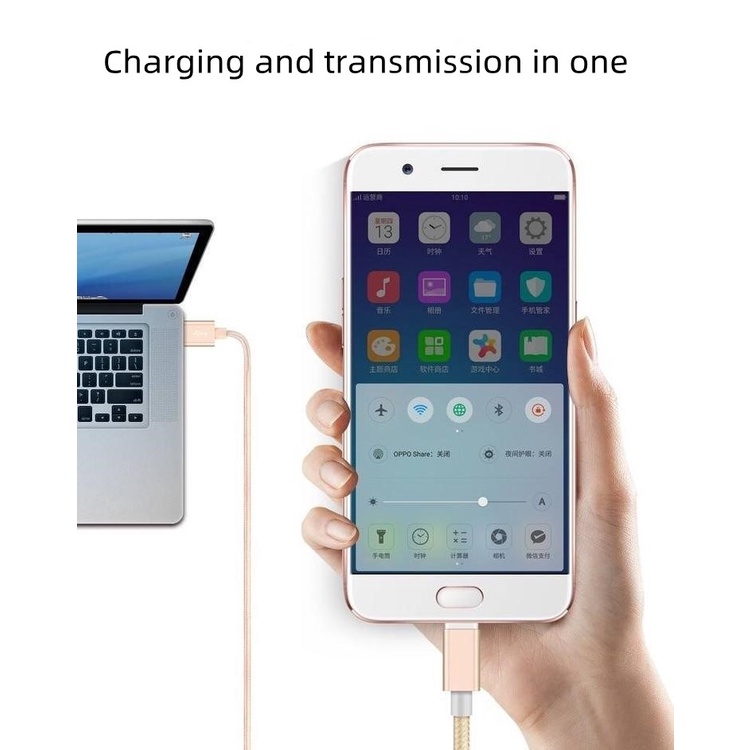 Kabel Data / Charger Micro USB Fast Charging 1M Untuk Android / IOS / iPhone