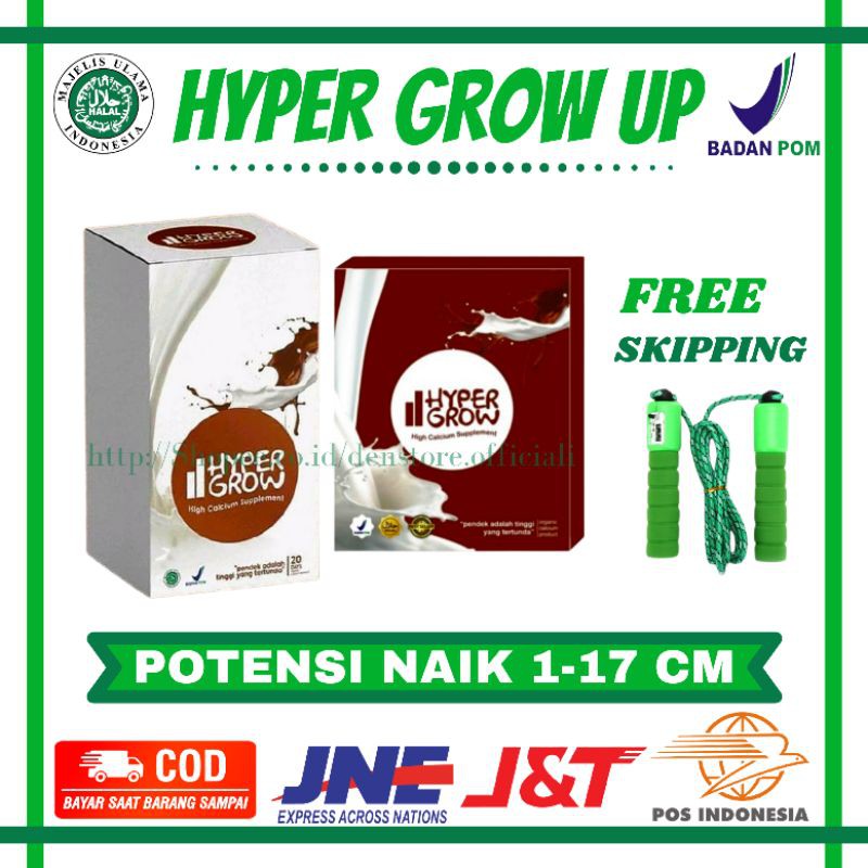 

Hyper Grow Up Original | Susu Peninggi Badan | Suplemen Peninggi Badan | Peninggi |