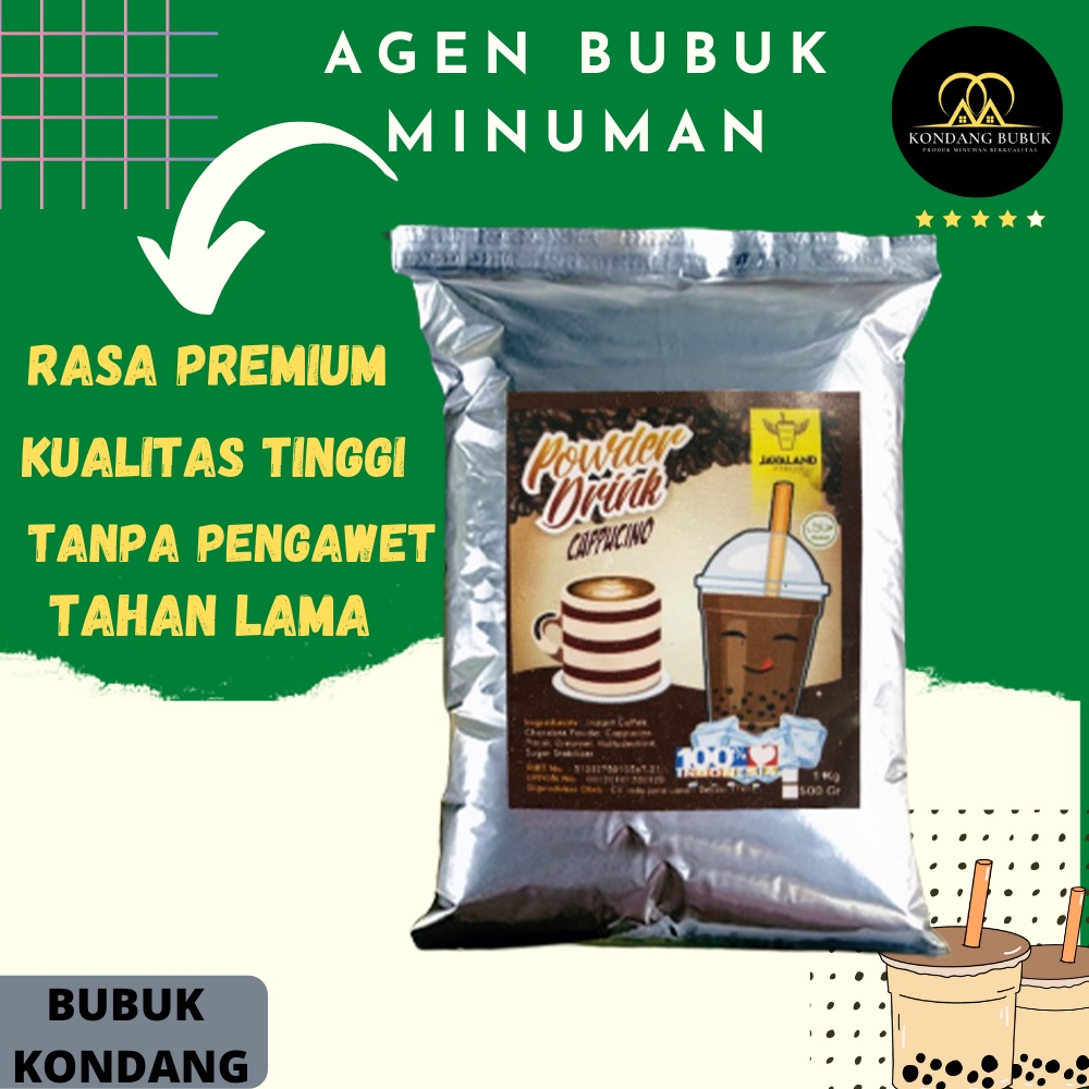 

bubuk minuman boba javaland rasa capucino kemasan 1kg