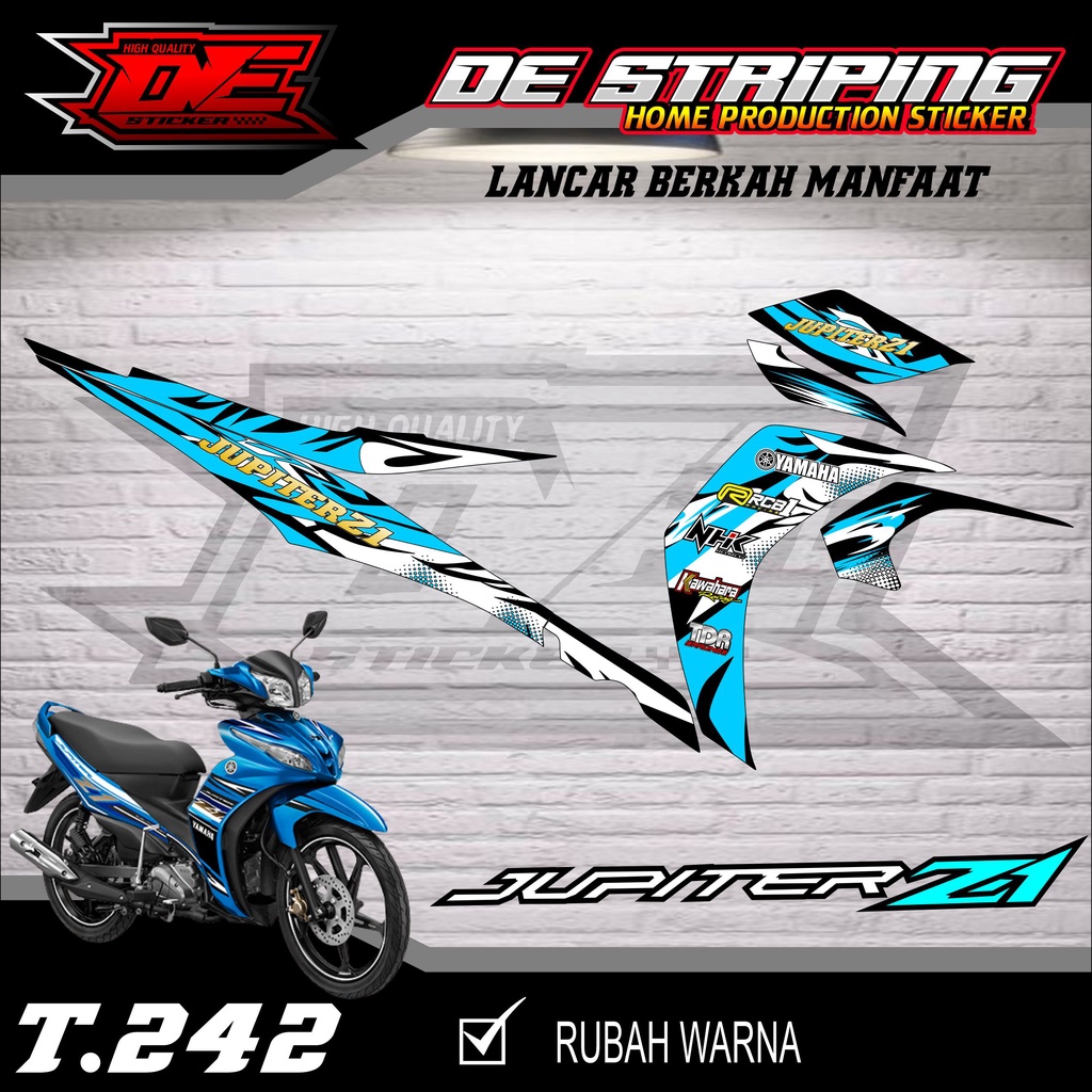 Striping Stiker Motor Jupiter Z1 Semifull Keren T242