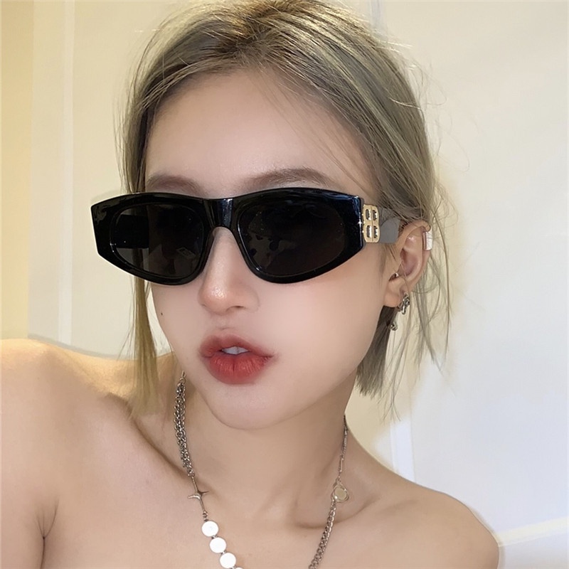 (YUZHU) COD Kacamata Cat Eye Retro Gaya Eropa dan Amerika Unisex