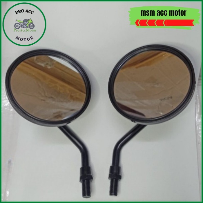 Spion Fazzio Fino Retro Bulat Hitam Classic (Bisa COD)