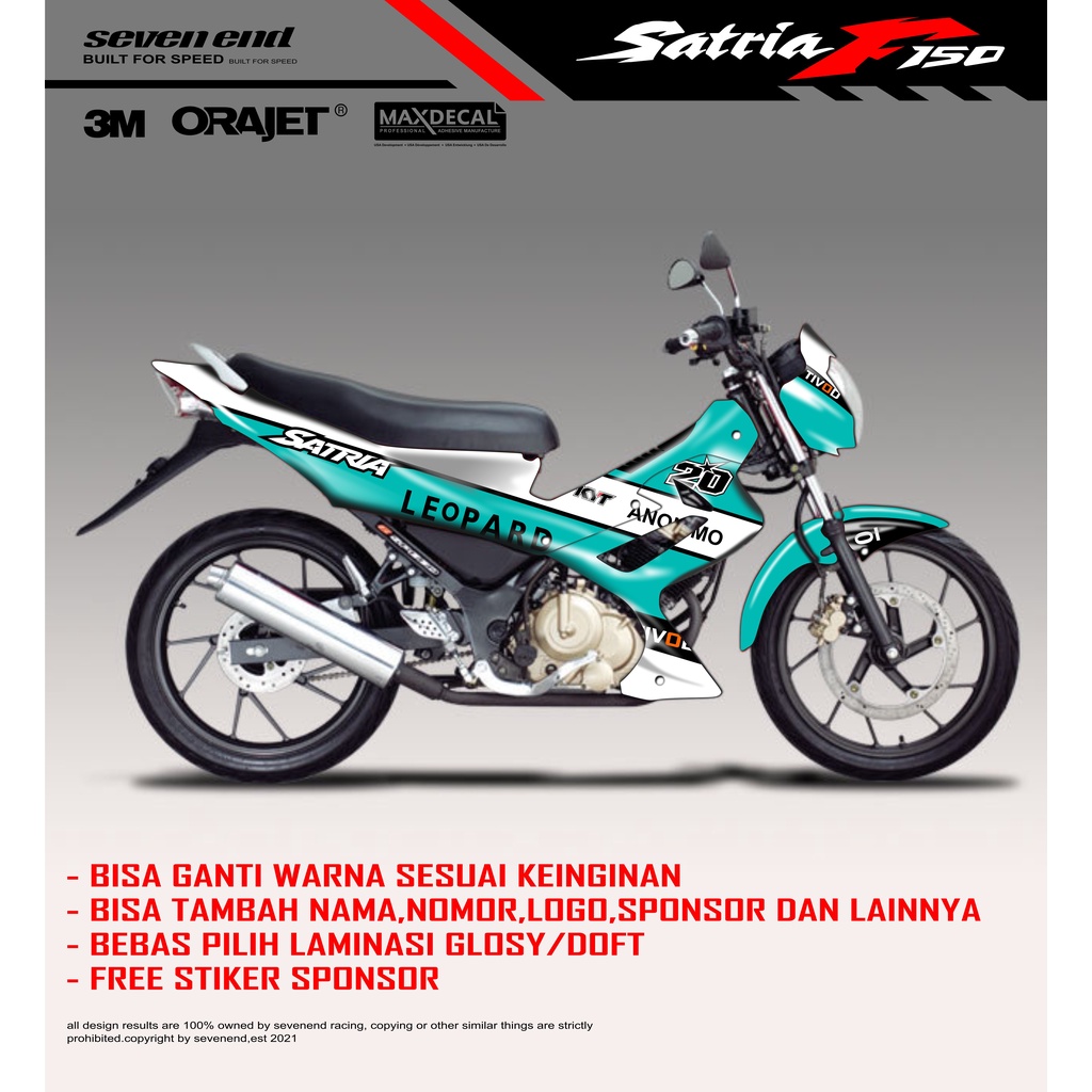 DECAL FULLBODY SATRIA FU 150 BARONG / OLD LIVERY LOPARD DESIGN BISA JUGA BUAT MOTOR LAIN