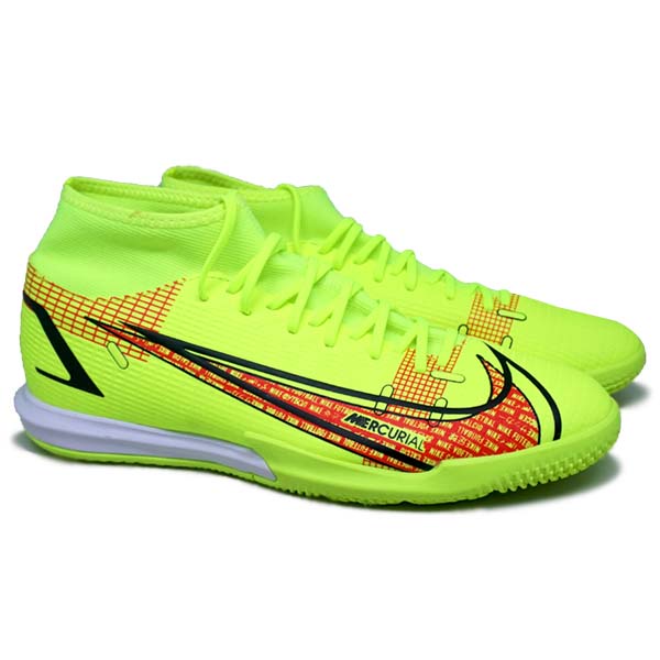 Sepatu Futsal Nike Superfly 8 Academy IC  - Volt/Black/Bright Crimson