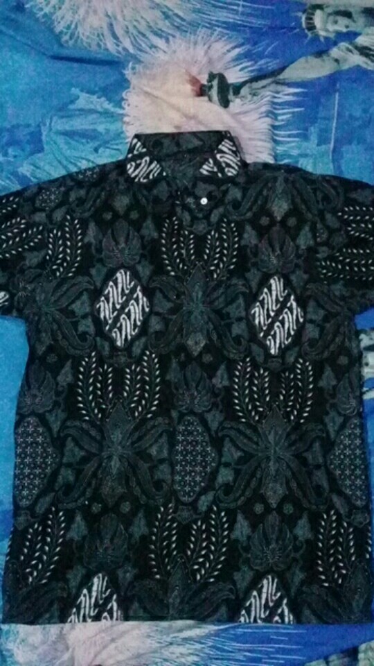 Kemeja Batik Pria Lengan Pendek Size M L Xl Xxl Bswart Batik Hrb026 Kenongo Hem Panjang Padi