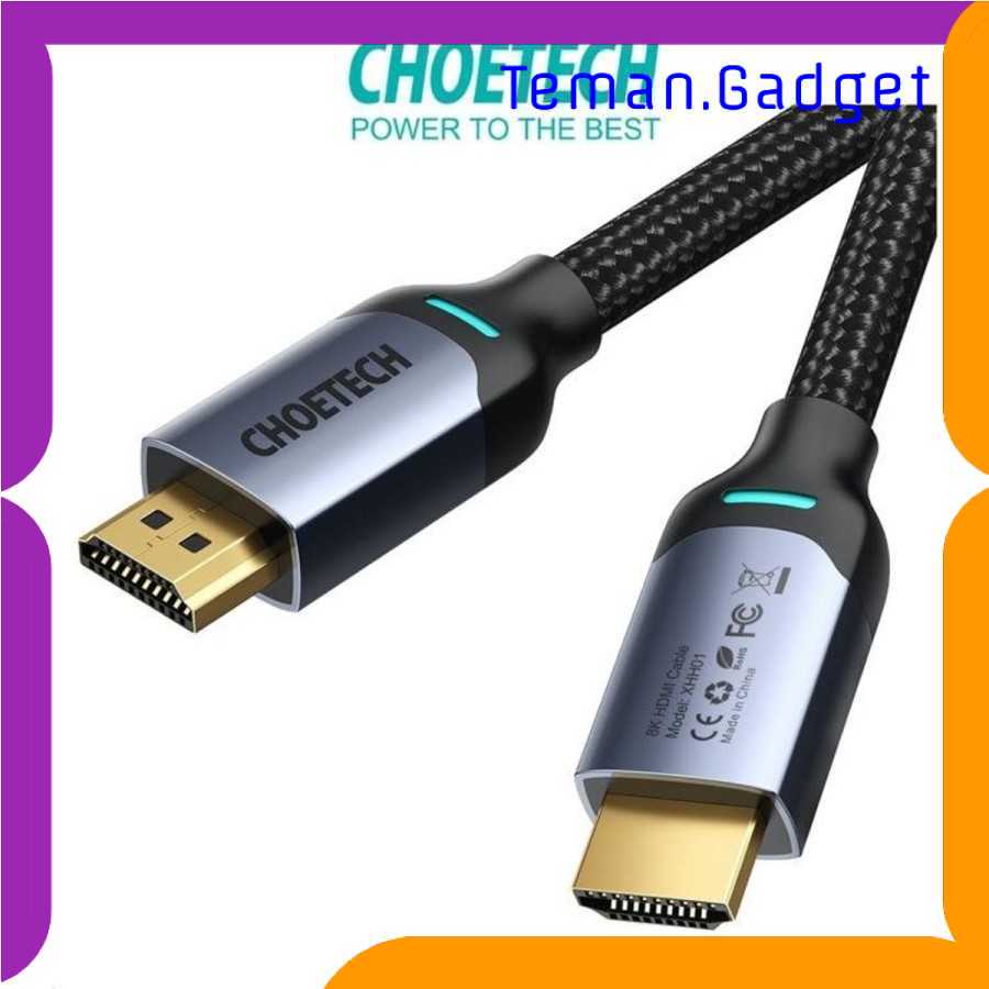 TG-BC CHOETECH Kabel HDMI ke HDMI 2.1 Gold Plated 8K 60Hz - XHH01