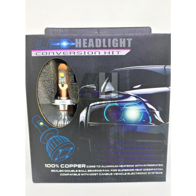 Lampu Mobil H4 57W LED Putih 4S Cree XHP50 XHP 50 otoh0m Berkualitas