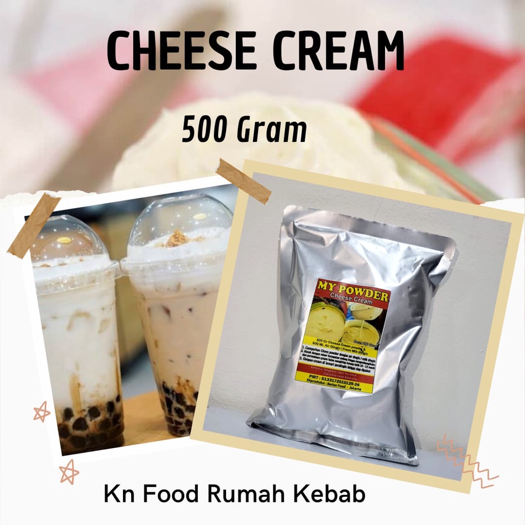 

Cream Cheese Powder 500g - Bubuk Krim Keju 500gram