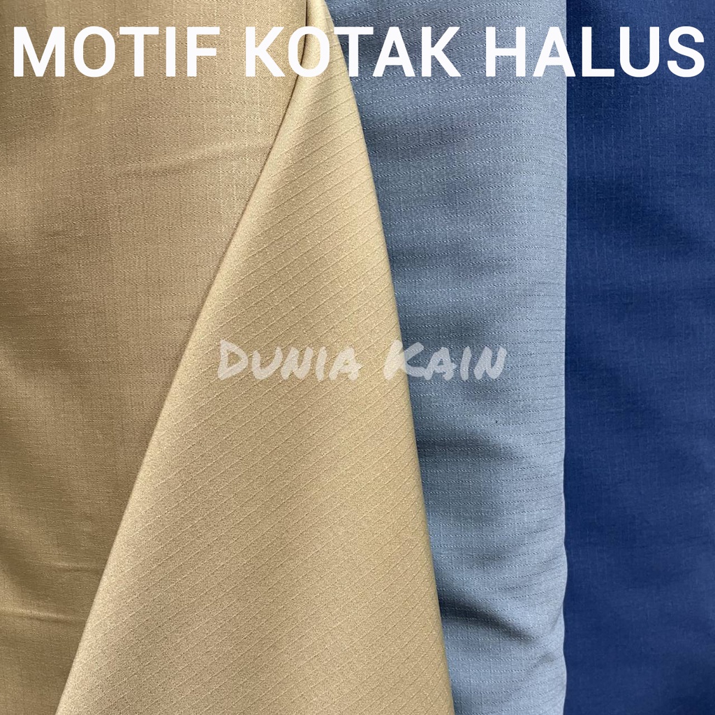 Bahan Kain / Bakal Kain motif kotak halus merek Granada (Harga per 0.1meter) - Bahan kain motif kota