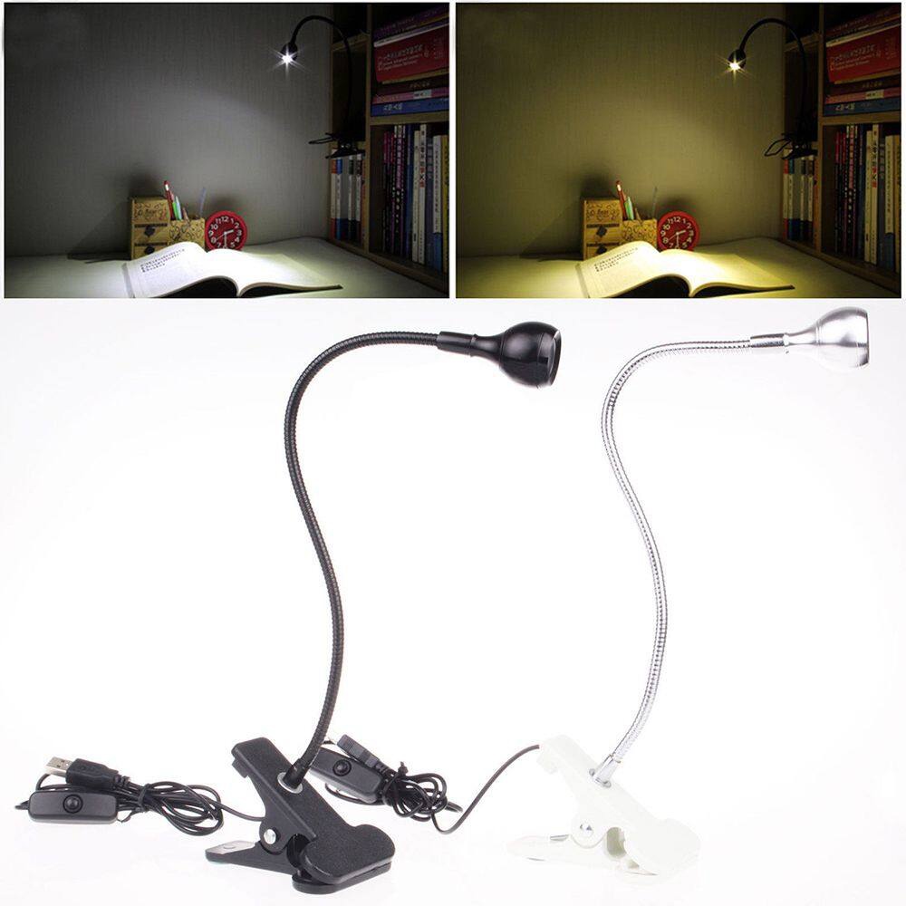 Lampu Baca LED Model Klip on Dengan Kabel USB