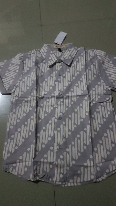 Kemeja Batik Anak Abu-abu Series
