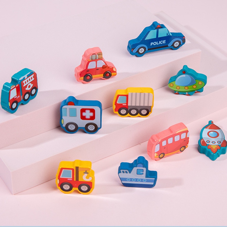 Mainan Edukasi 10 IN 1 Puzzle Kayu Anak Huruf dan Angka Pancing Ikan Montessori Wooden Toys