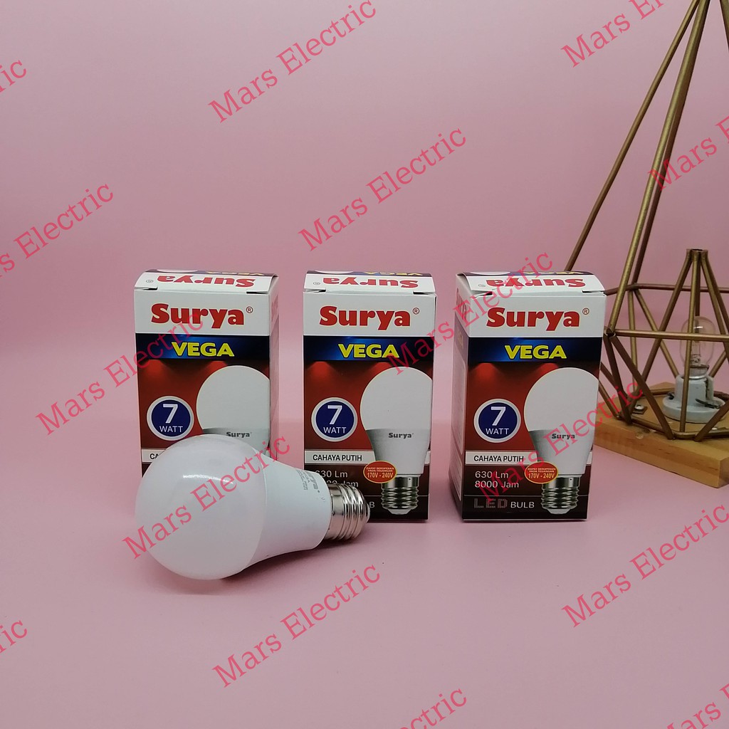 Surya Vega Bulb Lampu LED 7 Watt Putih / Cool Daylight
