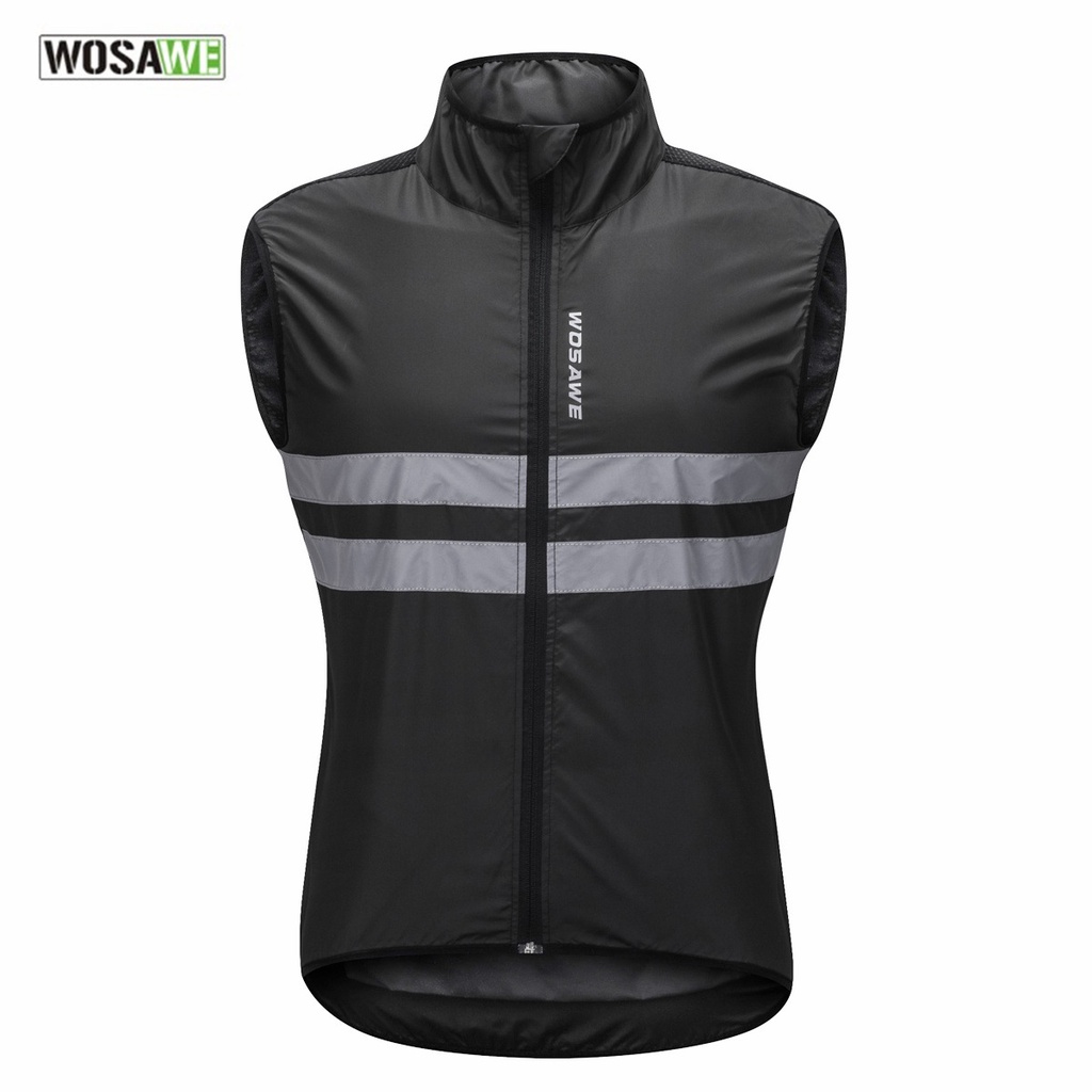 Wosawe Sepeda Gunung Jalan Malam Berkuda Rompi Bersepeda Kaus Tanpa Lengan