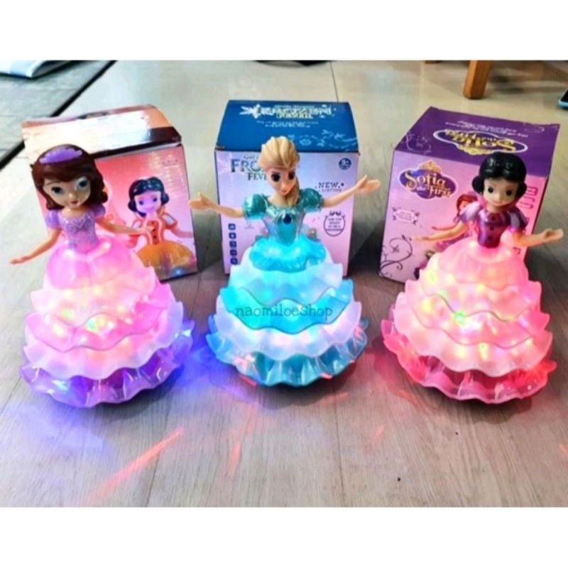 Dancing Princess / Glowing Princess / Princess menyala / Boneka princess menari / boneka Menari