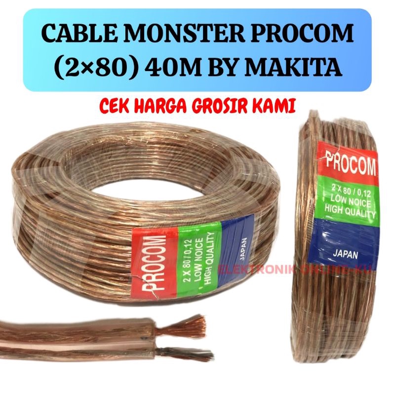 CABLE MONSTER PROCOM 2×80 40M BY MAKITA