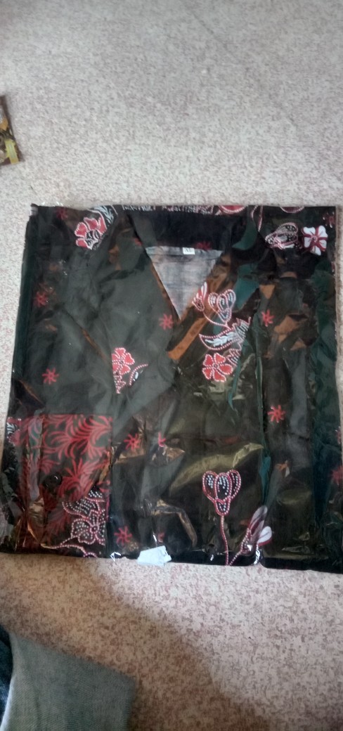 Baju Kemeja Batik Cowok Pria Lengan Panjang Seragam Jumbo Terbaru 2021