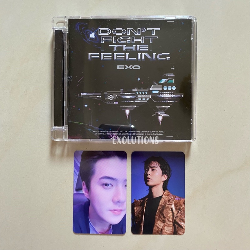 EXO Don’t Fight The Feeling Jewel Case Album [BACA DESC‼️] DFTF Sehun Photocard PC Xiumin AR Clip