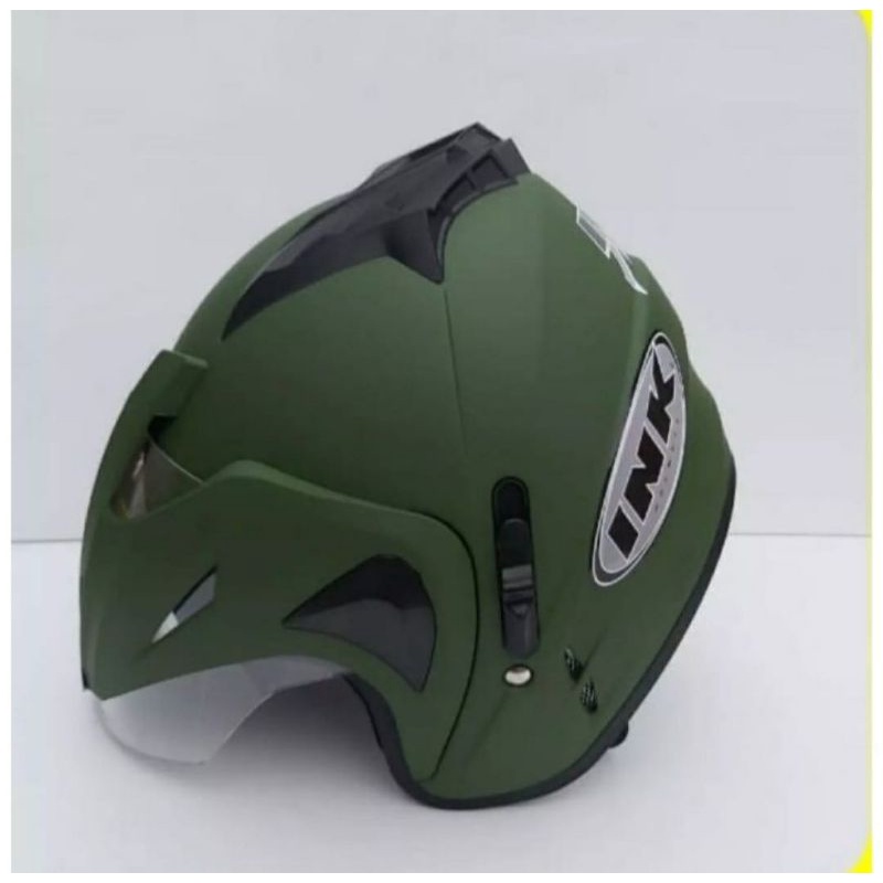 HELM INK  DOBLE VISOR KUALITAS TERBAIK DARI YG LAIN ORIGINAL FNK TERMURAH-Jp8 Army