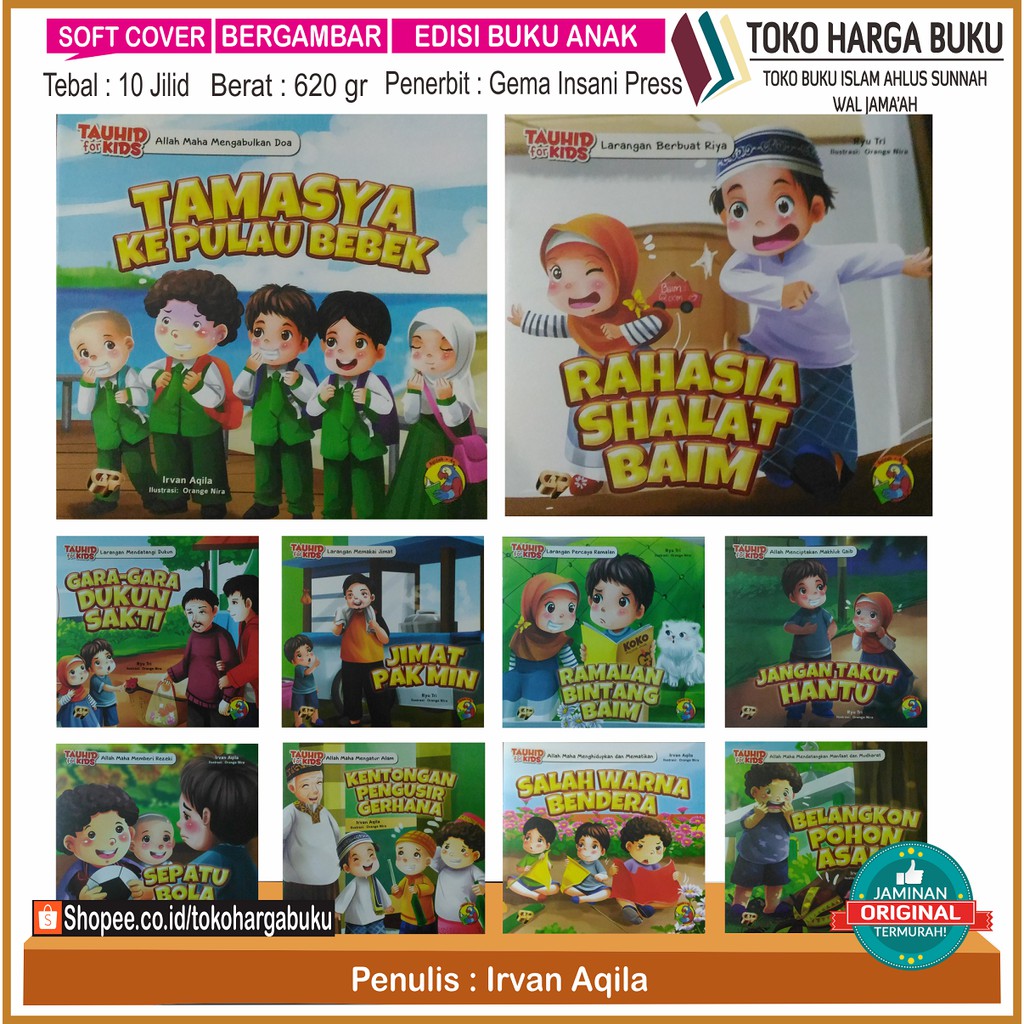 Seri Tauhid For Kids - Edisi Buku Anak Lengkap - Penerbit Gema Insani