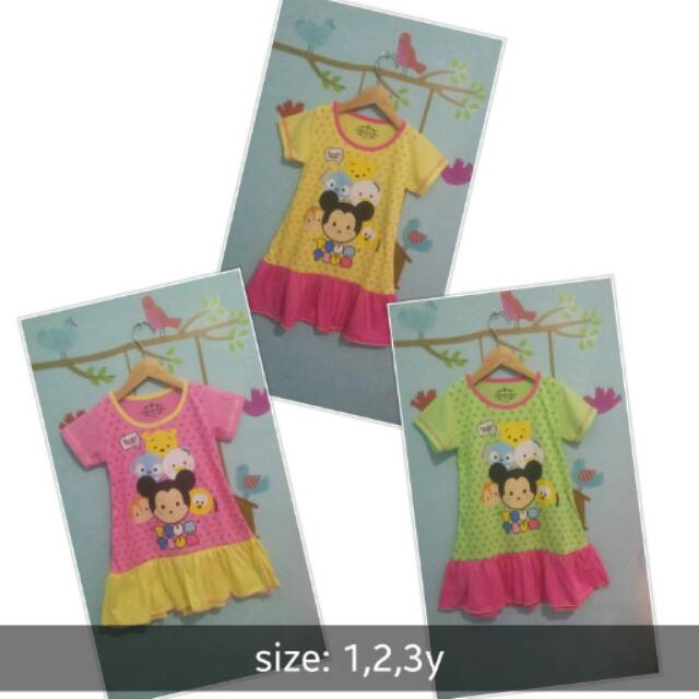 dress/ daster anak karakter