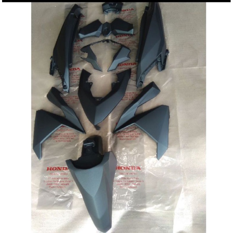 PAKETAN LENGKAP FULLSET BODY HALUS VARIO 150 LED OLD LAMA TAHUN 2016 2017 BIRU DOFF
