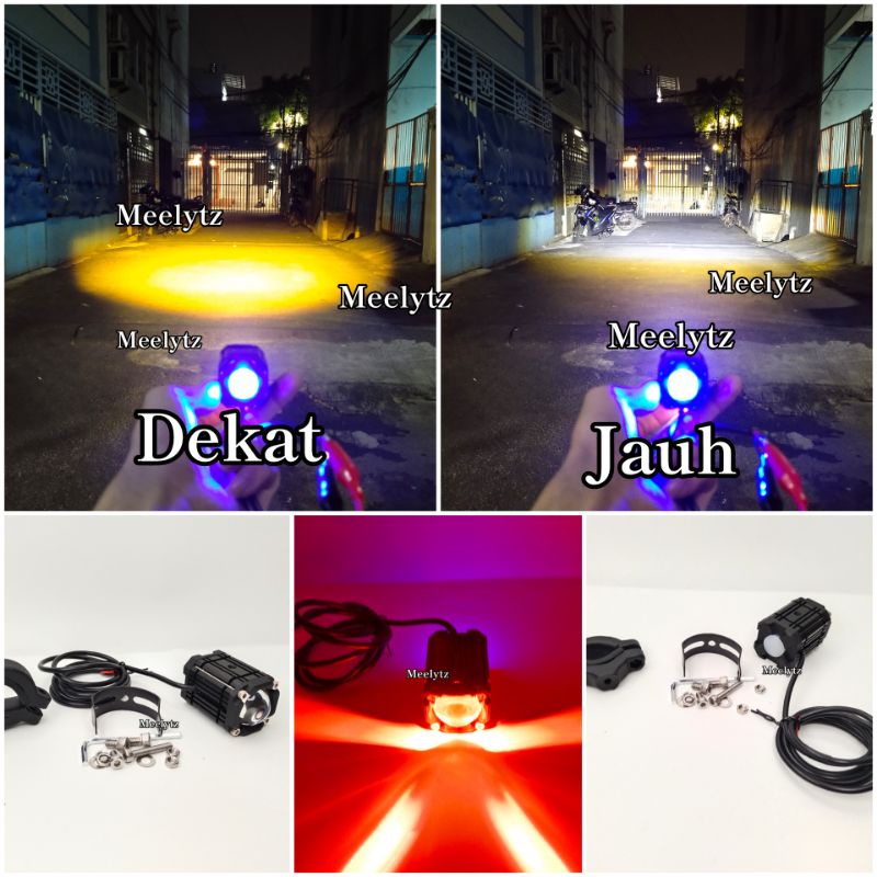 Lampu tembak sorot Led Laser Putih kuning devil merah