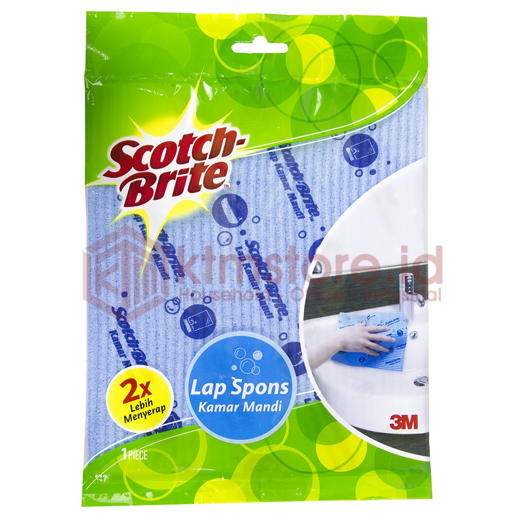 3M Scotch Brite Kain Lap Spons Sponge Kamar Mandi ID-822