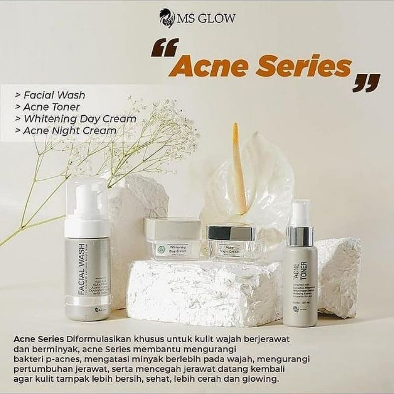 Paket Ms Glow Whitening, Acne, Ultimate dan Luminous FREE GIFT (BERBACODE)