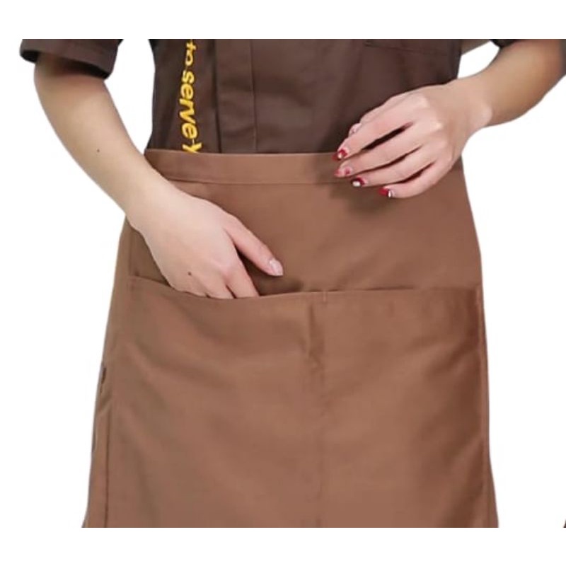 Celemek waiters / Celemek setengah badan / Celemek pendek / Celemek sepinggang