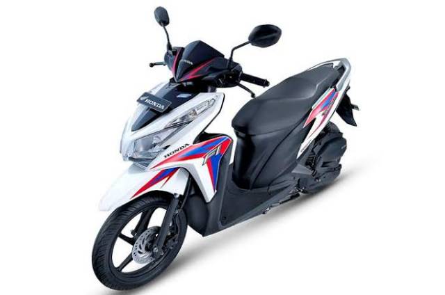 STIKER STRIPING VARIO TECHNO 2012 PUTIH LIS MERAH BIRU