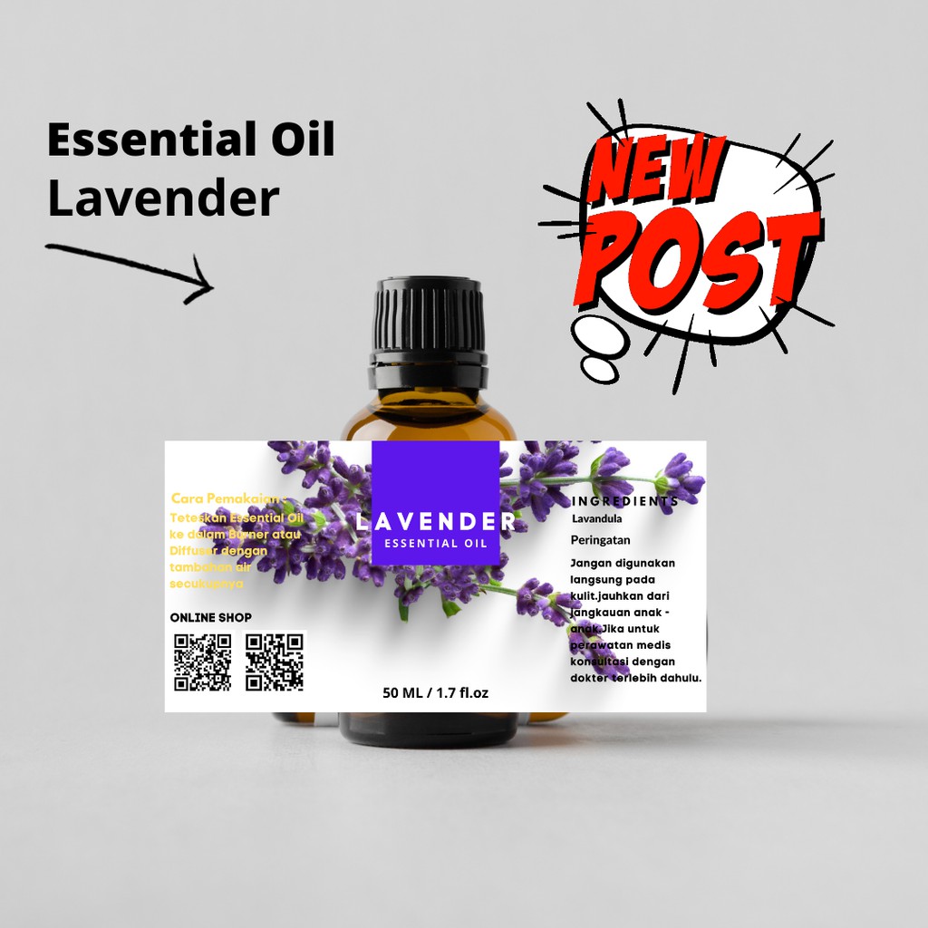 Pengharum ruangan minyak esensial Essential Oil burner / Minyak Atsiri aromaterapi Lavender