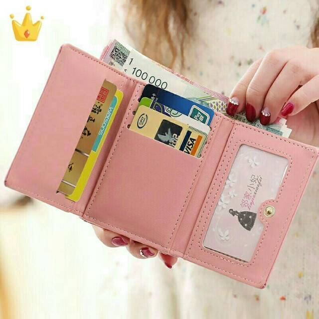 Dompet renda kucing mini /dompet lipat murah